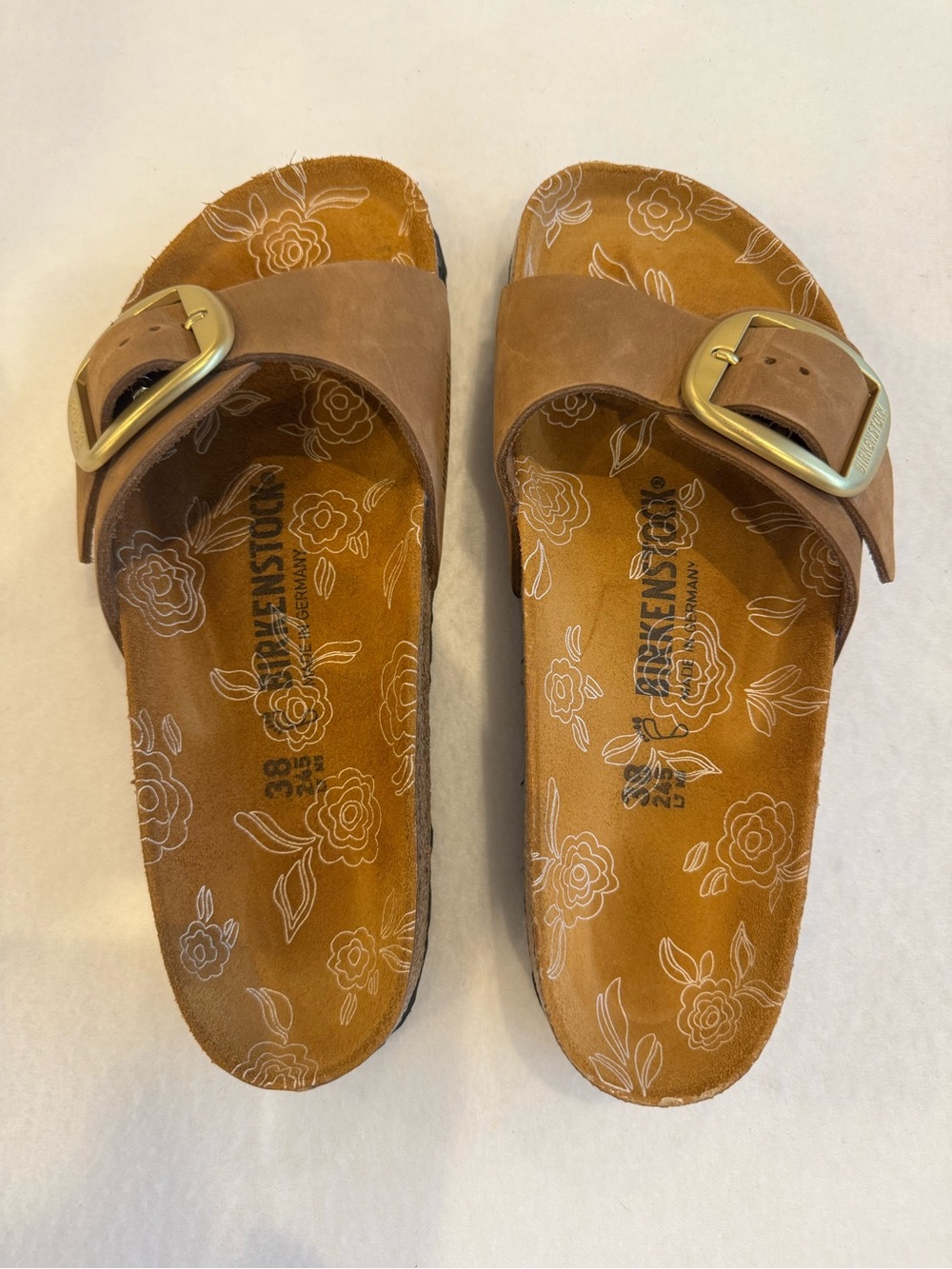 Birkenstock Madrid Big Buckle Women’s in Mink Size 8 EU 39 EUC - Picture 4 of 9